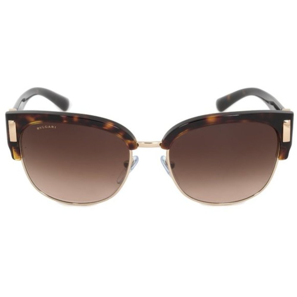 Bvlgari Brown Havana Wayfarer Sunglasses